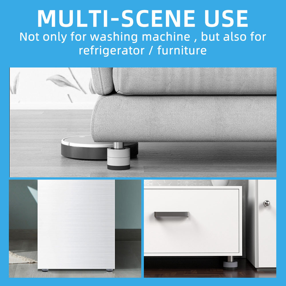 4Pcs Alas Pelindung Kaki Mesin Cuci Anti Getaran / Anti Getar Alas Kaki Mesin Cuci / Anti Getar Kaki