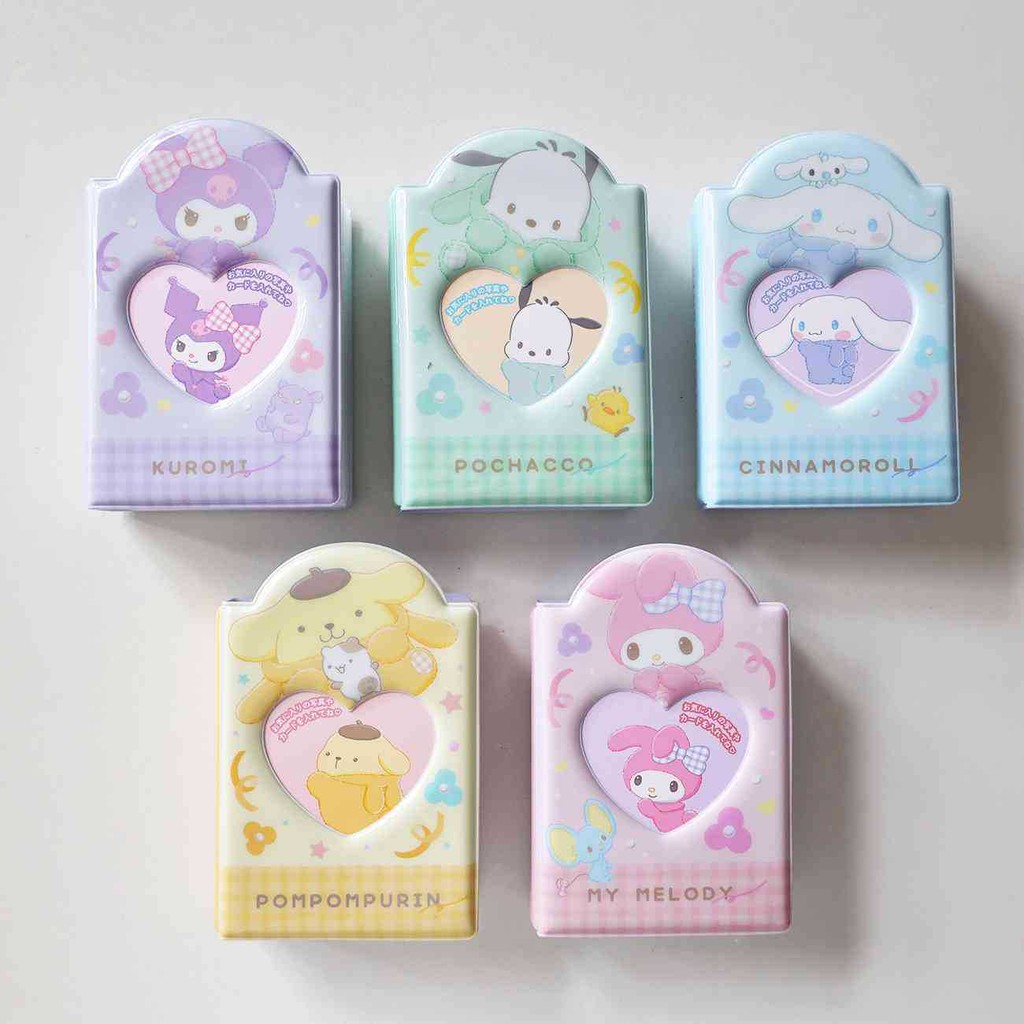 

Kawaii Mini Cartoon Kuromi Album Cute My Melody Cinnamoroll Card Book Girls Idol Photo Storage Book Gifts