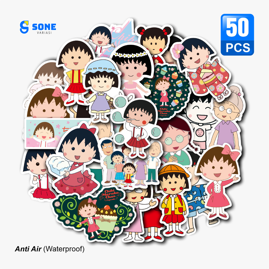 

Sticker Pack Chibi Maruko Chan Aesthetic- untuk Laptop, Motor, dan Helm