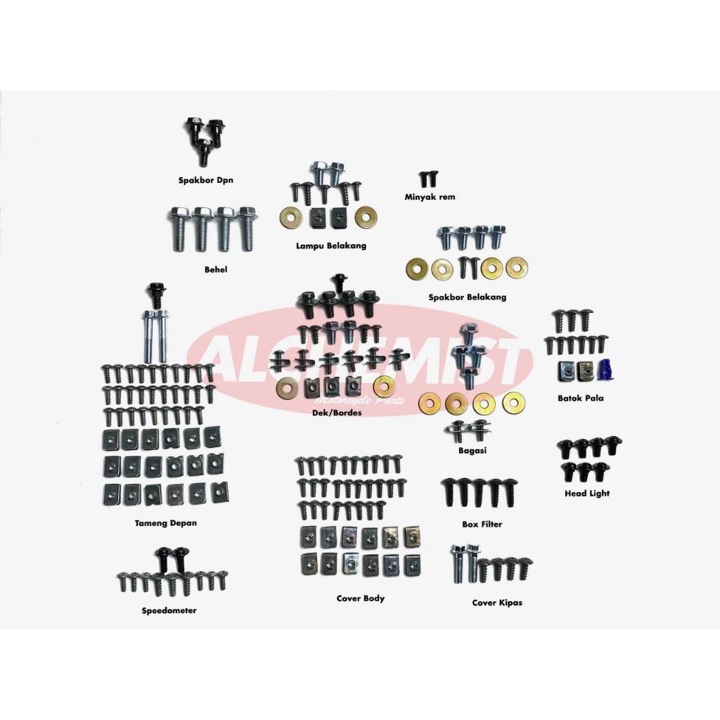 COD Baut Vario 110 Fi Fullset / Baud Honda Vario 110 Fi Full Set Full Body / Baut Baud Honda Vario 1