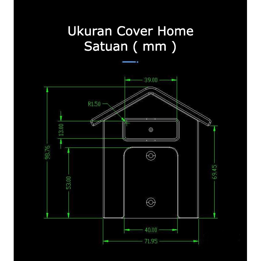 

Casing Bel Pintu Tahan Air Transparan Penutup Bel Anti Air Rain Cover Door Bell Elegant/Casing Tahan