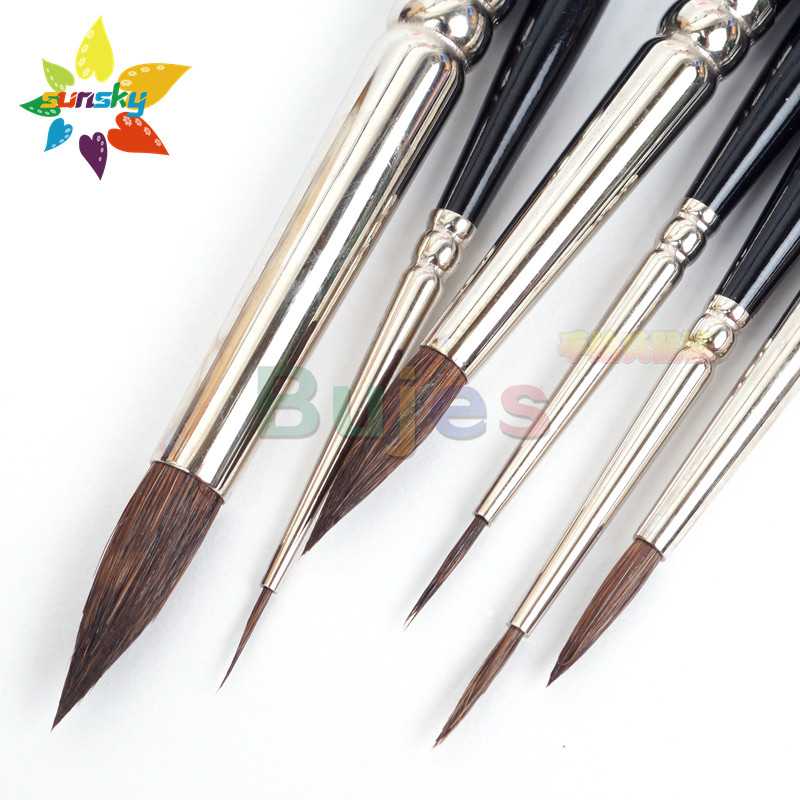 

Original France Raphael 8383 Squirrel hair Watercolor brush Round / pointed head Line drawing pen Soft texture Art supplies