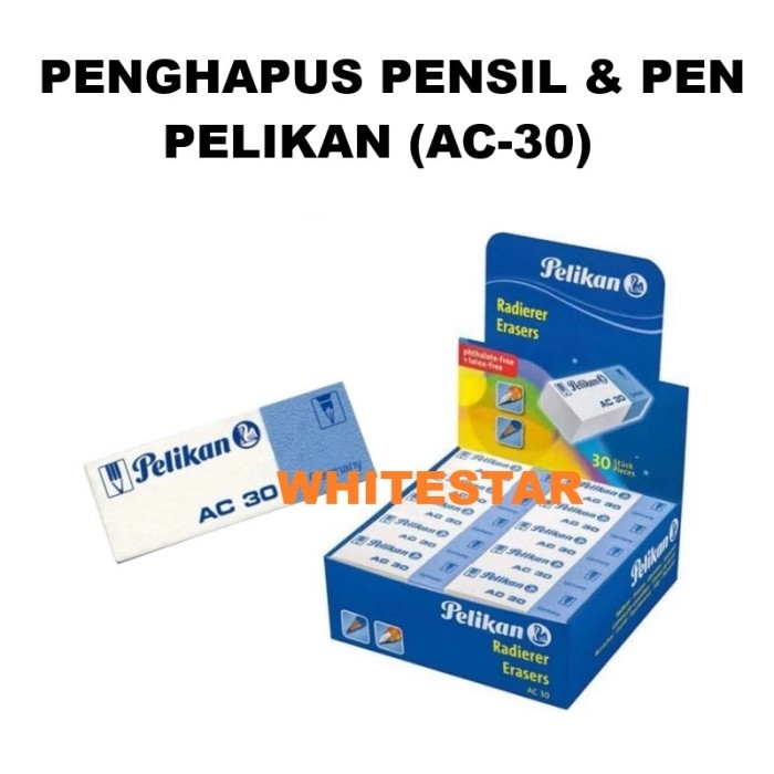 

penghapus pensil dan pen / pulpen pelikan ac-30