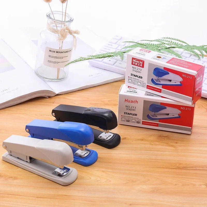 

Large Color Box Office Stapler 24/6 Hours Metal Nail Stapler Stationery Wholesale Office Supplies Bookbinding Machine