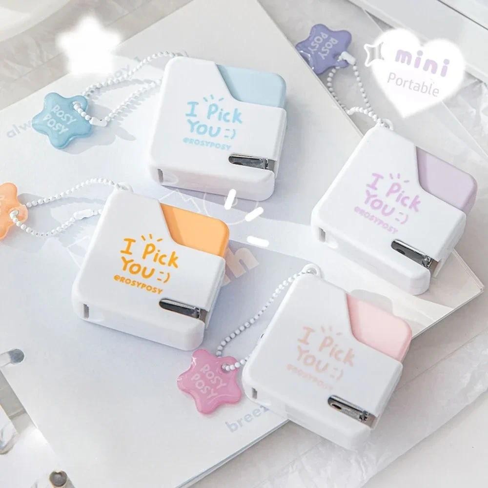 

Color Mini Portable Stapler With 40pcs No.10 Staples Paper Binding Machine Bookbinding Machine Office School Binding Supplies