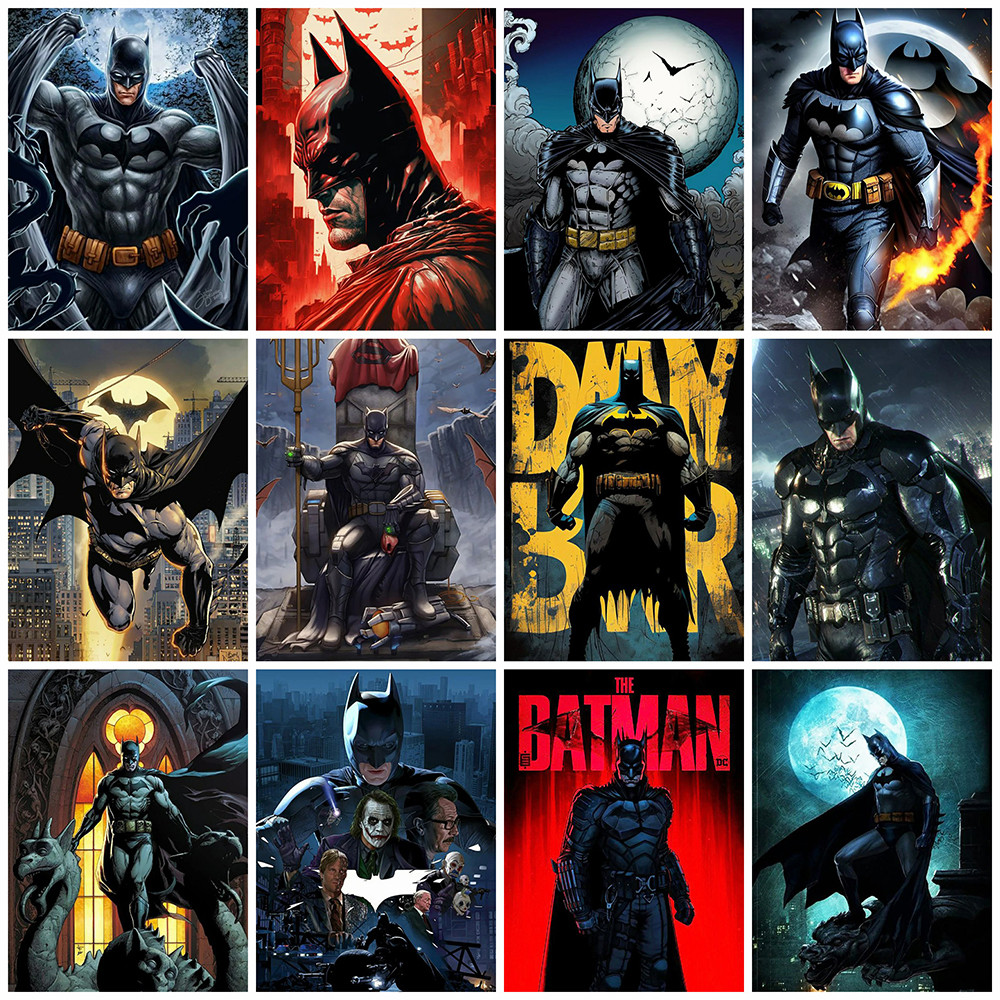 

Disney Paint By Number Batman Coloring Picture Cartoon No Frame Winter Oil Painting Superheroes Handmade Hobby