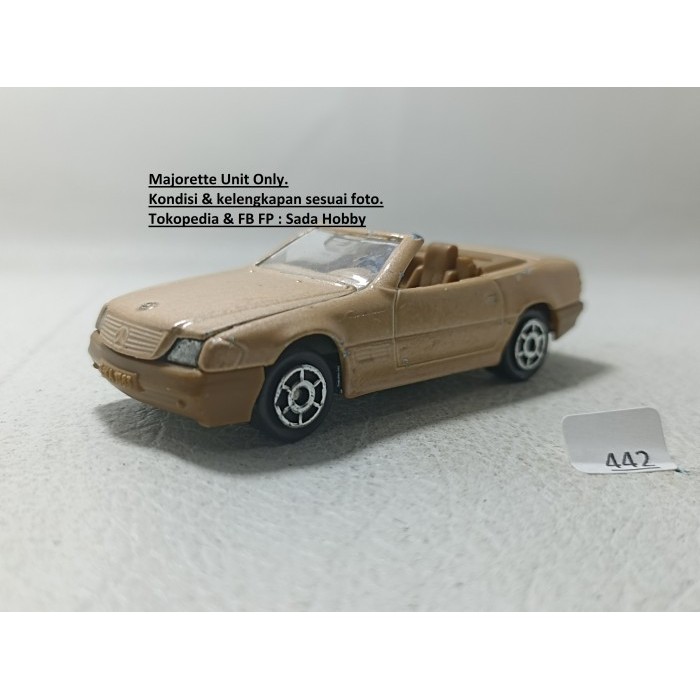 Diecast Majorette Mercedes-Benz 500 SL Cabriolet Cream Unit Only