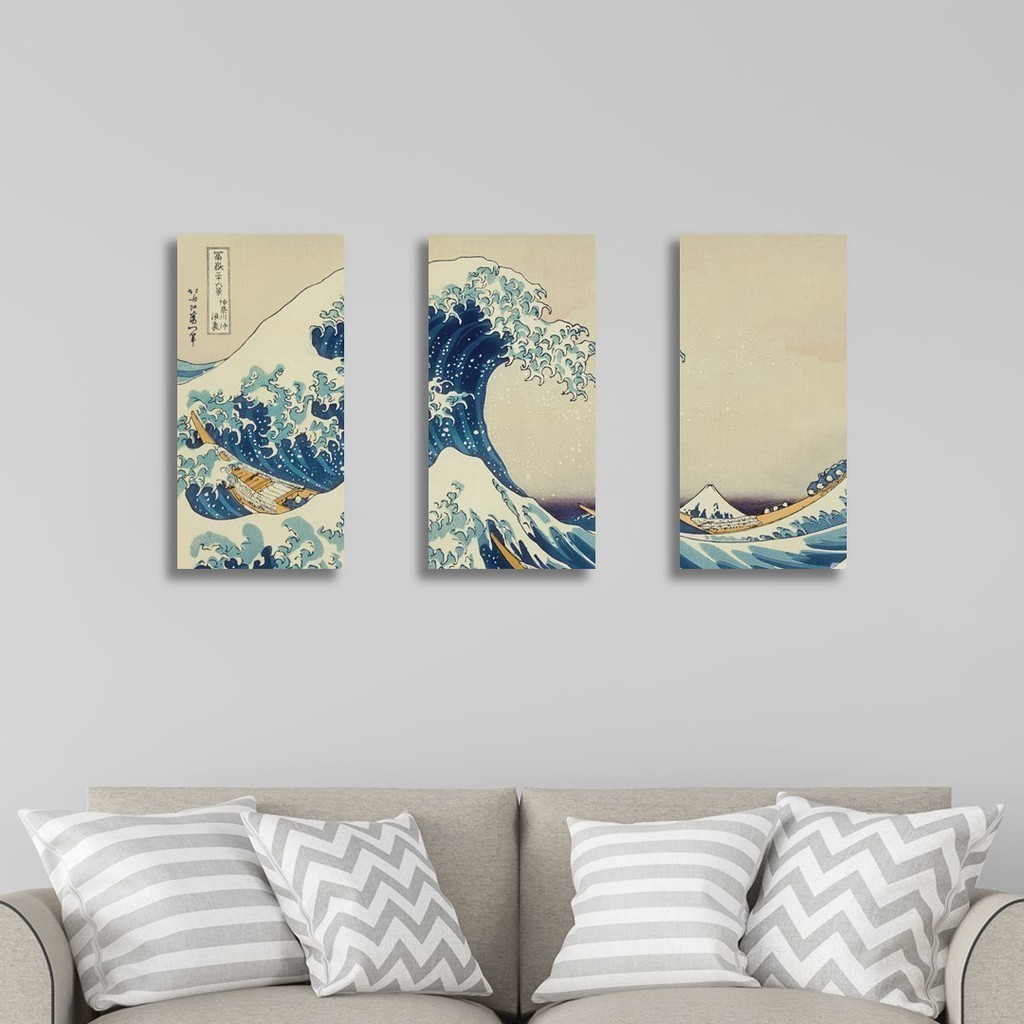 HIASAN DINDING DEKORASI RUMAH WALL DECOR MOZAIK LUKISAN JEPANG BLASTER