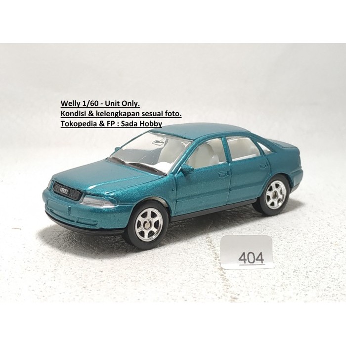Diecast Welly NEX 1/60 Audi A4 Sedan Hijau Unit Only