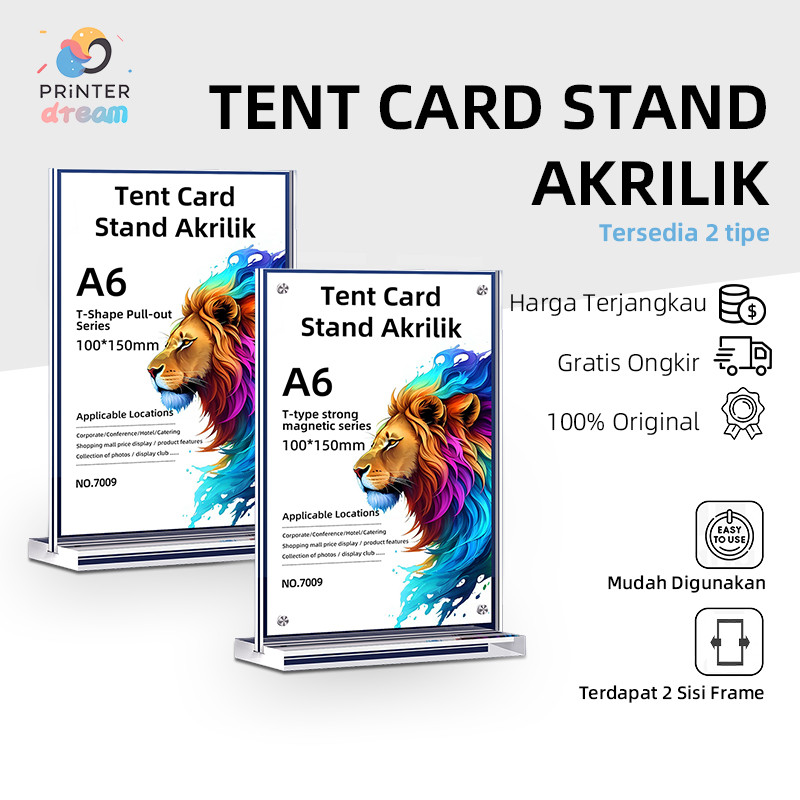 

(COD)Tempat Brosur A6 1.5mm / Akrilik Tent Card Portrait / Acrylic Qris Barcode - Tipe L/Tempat Brosur A6 1.5mm Portrait 2 Sisi / Tent Holder / Tent Card Stand Akrilik