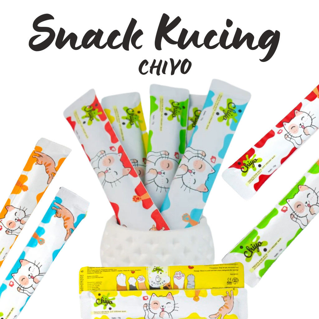 

CHIYO Snack Kucing Premium Wet Cat Food Creamy Treats