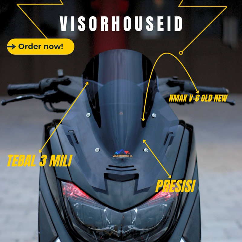 Visorhouseid - Visor nmax old V6 Visor nmax new V6 3MILI BISA COD TERLARIS wdy