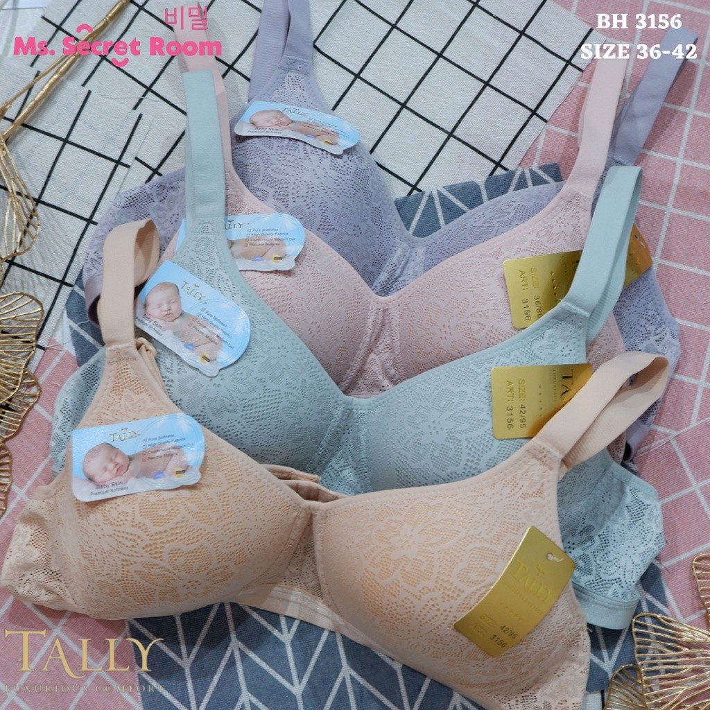 TALLY BRA BH BABY SKIN 3156 | BUSA TIPIS | KAIT 3 | CUP B | SIZE 36-42 |