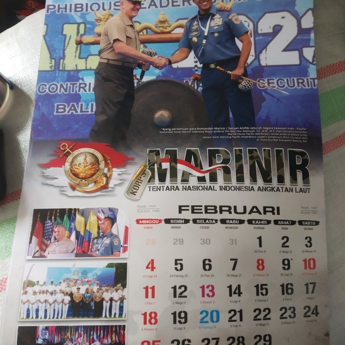 

ANDM Kalender Dinding Korps Marinir 2024 Terbaru
