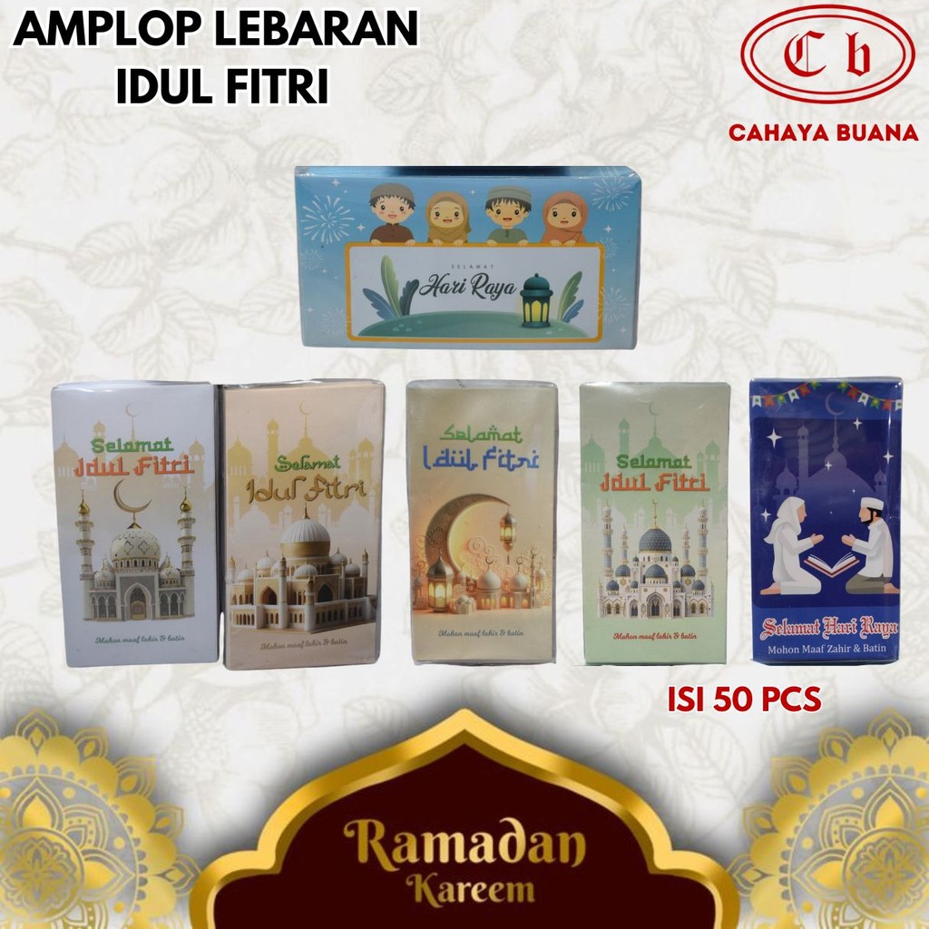 

Amplop Lebaran Idul Fitri (isi 50pcs) Amplop Karakter Size 8 x 16 cm