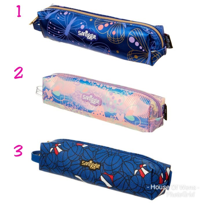 

[P R O M O] SMIGGLE SLIMLINE SHIMMY PENCIL CASE - TEMPAT PENSIL SMIGGLE - Merah Muda