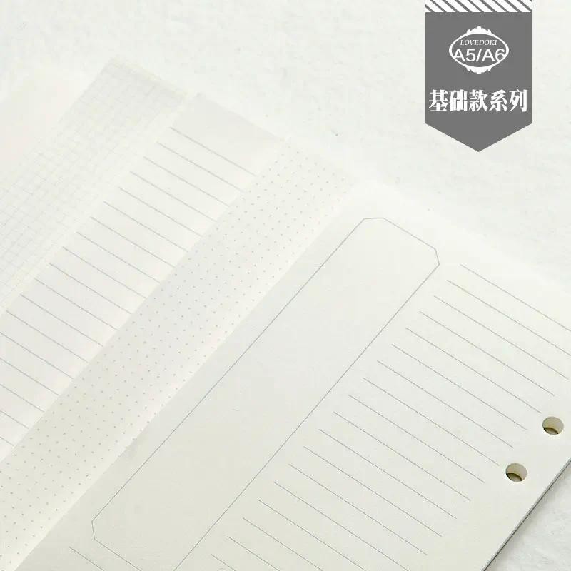 

Loose Leaf Notebook Refill 2024 Spiral Binder Planner Inner Page Inside Paper Grid Line Dotted Office & School Supplies