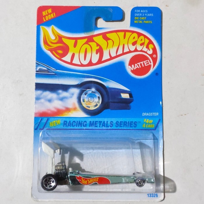 SR99 HW Hot Wheels Dragster biru chrome tampo HW 1995 Racing Metal Series