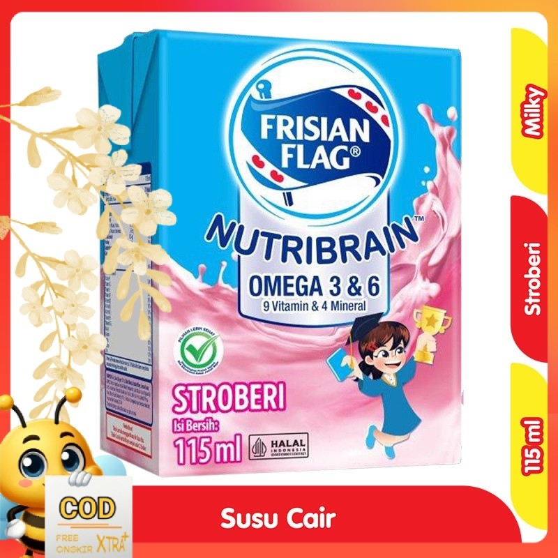 

Frisian Flag Nutribrain Susu UHT Cair Stroberi Kotak 115 ml
