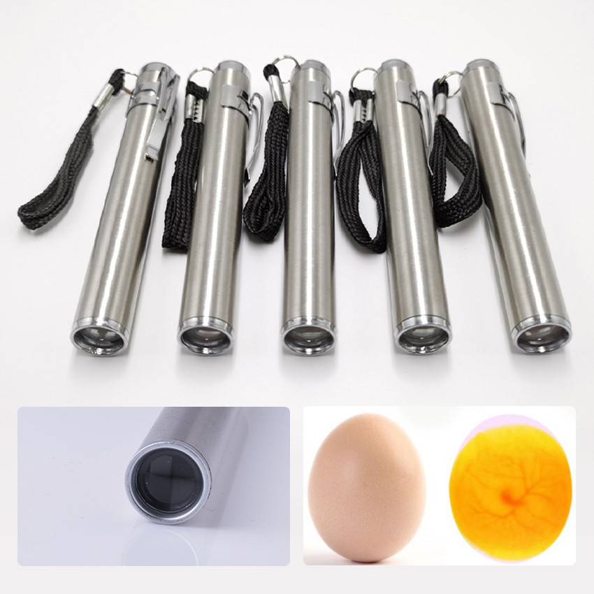 Senter Stainless Steel Untuk Cek Telur Burung / Telur Ayam / Telur Kenari Incubator Eggtester Egg