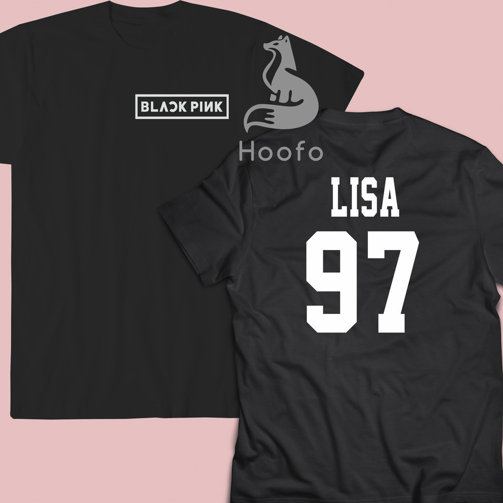 Baju Kaos Tshirt Blackpink Lisa Jennie Jisoo Rose wanita pria