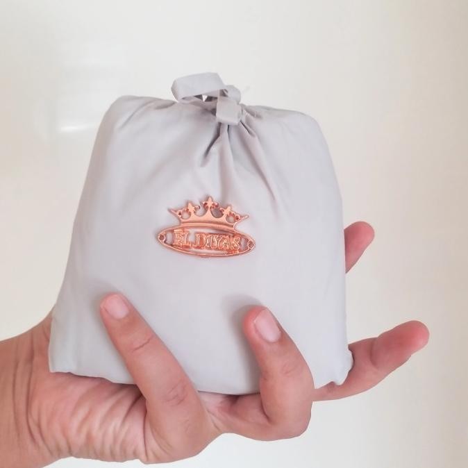 mukena mini traveling 2in1 set sajadah by eldiyas handmade