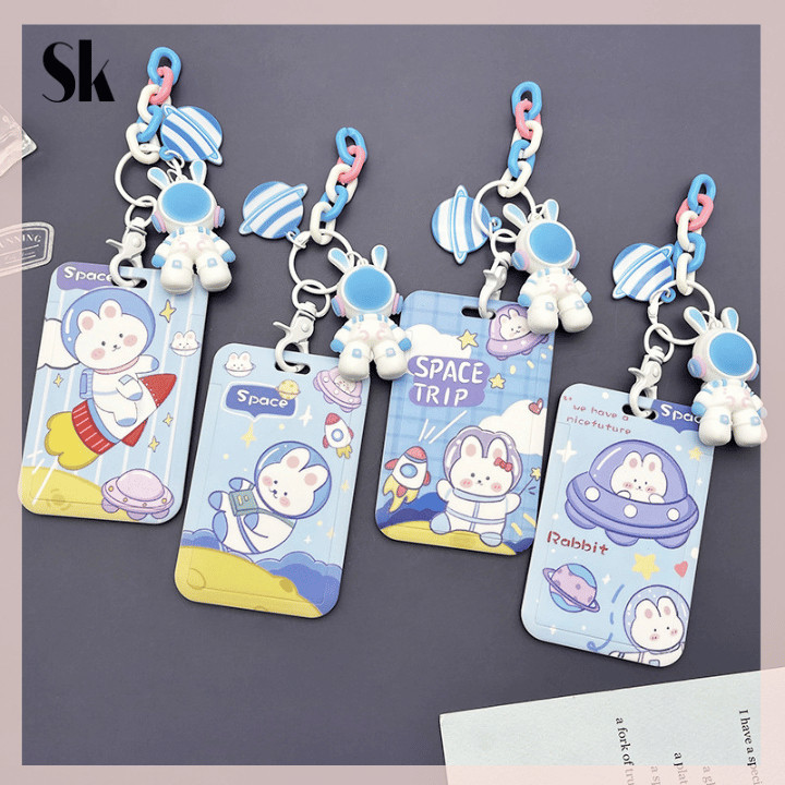 

SKSHOP Card Holder / Name Tag Motif SPACE Blue 1 pcs - NT052