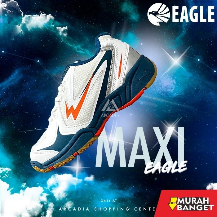 Sepatu olahraga- EAGLE MAXI SEPATU BADMINTON OLAHRAGA PRIA