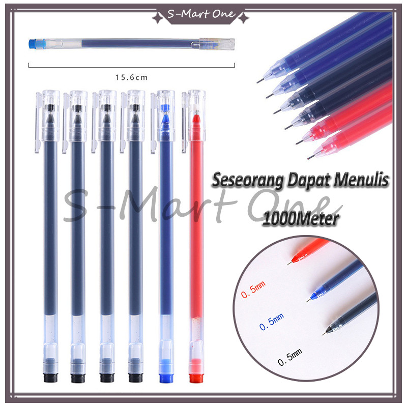 

Gel Pen /Pulpen Gel Mini 0.5mm /Pulpen Gel 3 Warna 1 PCS/Standard Bolpoin Cair /Tinta Cair 0.5mm /Tinta Gel Pena/Pen Hitam Merah Biru Bolpoin Alat