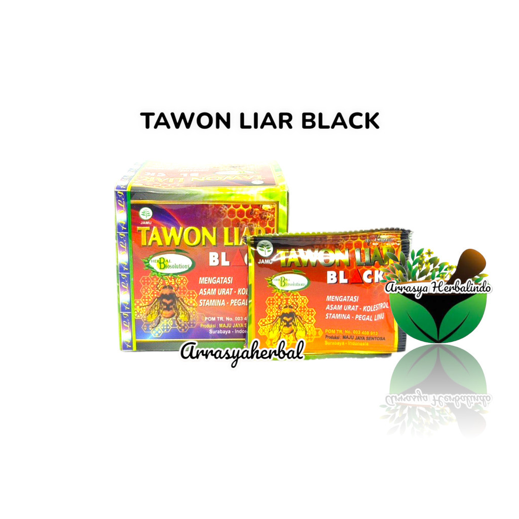 Kapsul Tawon Liar Black / Jamu Ampuh Mengatasi Asamurat & Kolesterol