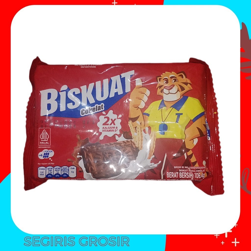 

Biskuat Biscuit rasa cokelat 106 Gr