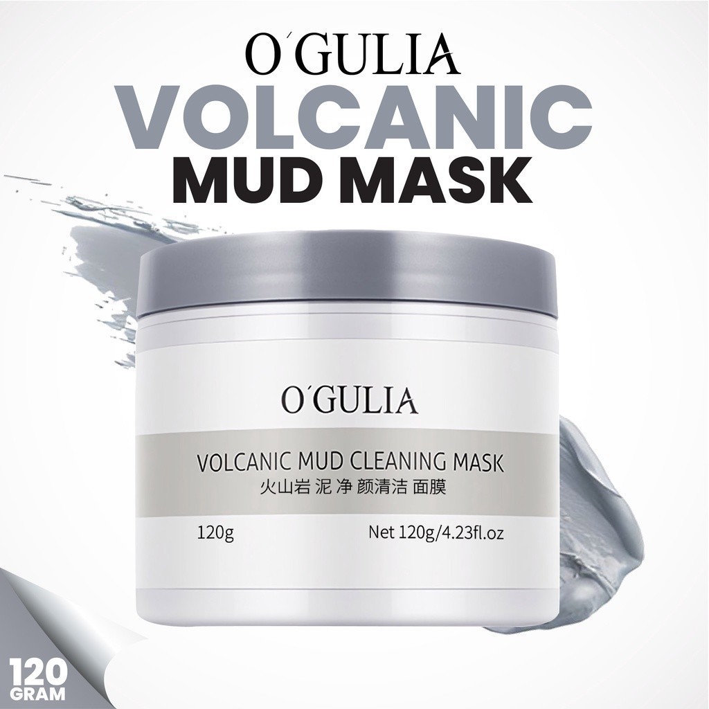 O GULIA Volcanic Mud Facial Whitening Clay Mask Masker Ogulia Vulkanik Pemutih Wajah dan Membersihka