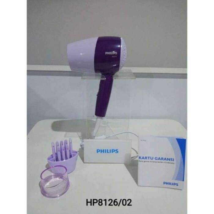 Hair Dryer Low Watt Panas Dingin HP 8126 Mini Lipat Kecil - TANPA BUBBLE