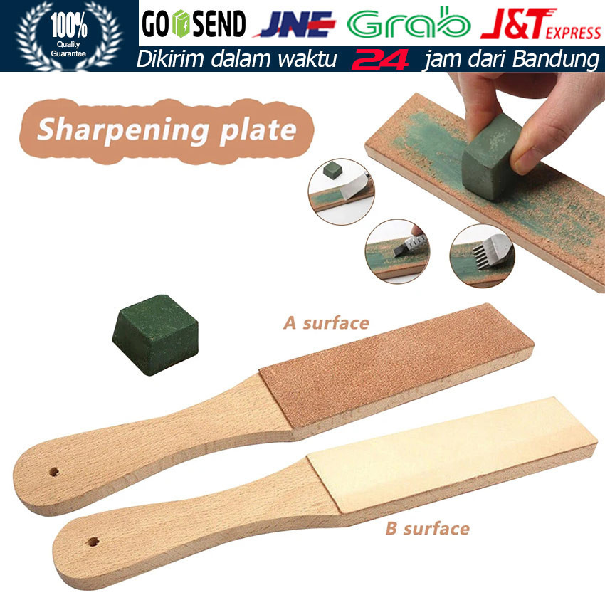 Stroping Kulit Dua Sisi / Pengasah Pisau / Asahan Kulit Sapi / Stroping Kulit Sapi