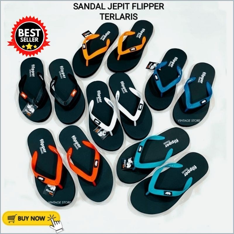 SANDAL JEPIT FLIPPER TERLARIS SANDAL PRIA FIPPER SANDAL CASUAL PRIA BAHAN MELAR