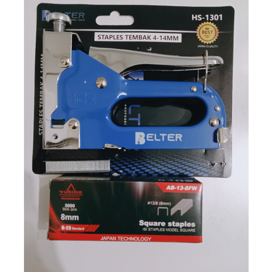 

Staples Tembak 3IN1 / R23 Paket + Isi 5000pcs Gun Tacker Stapler Staples Perekat Powerfull Termurah