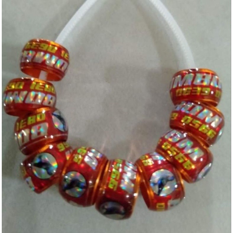 10 biji Ring burung merpati donat dewasa Cincin Ring Burung Merpati reques Nama+ No Hp