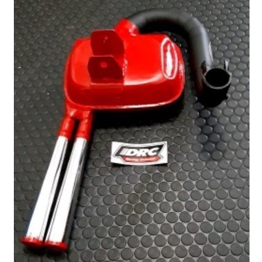 Knalpot Racing Vespa DRC Model Big Box Double Silencer -SBS34
