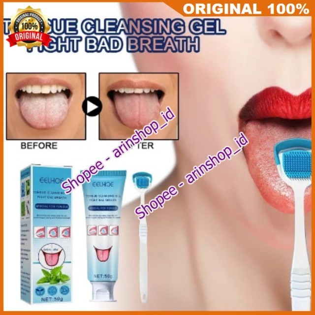 Gel Pembersih Lidah Deodorant Alat Pembersih Lidah 100% ORIGINAL