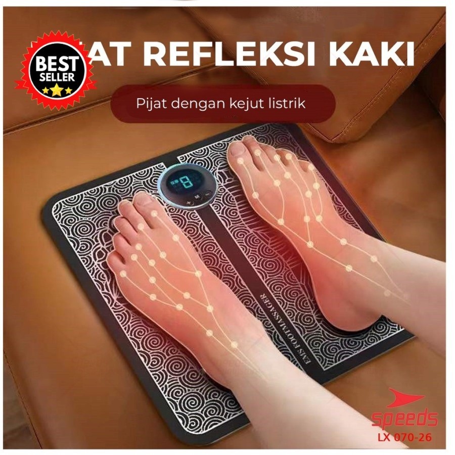 Alat Pijat Refleksi Kaki EMS Foot Massager USB Recharge Elektrik Foot