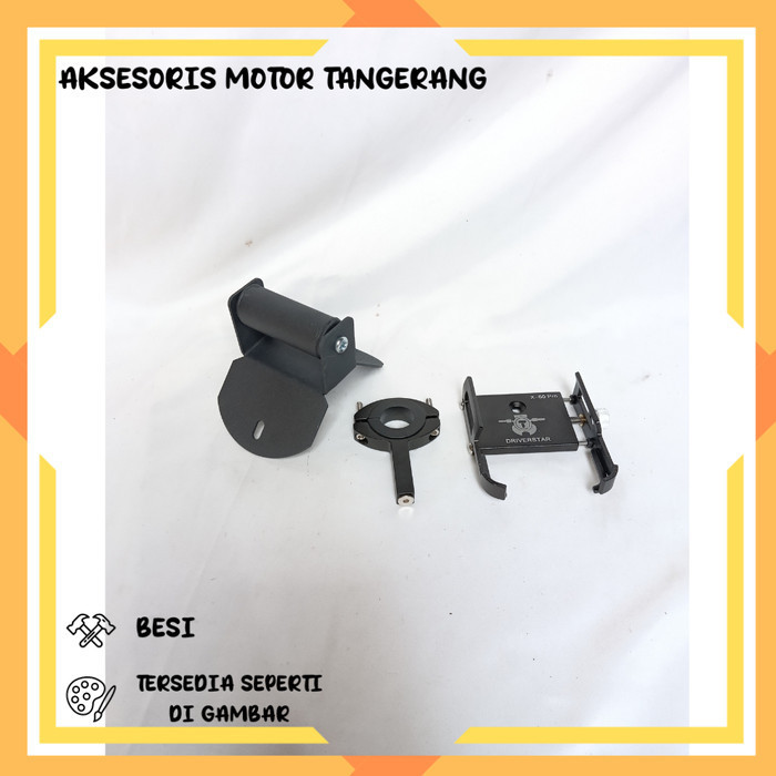 PAKET HOLDER HP BREKET BRACKET GPS HOLDER HP MOTOR YAMAHA NMAX NEW COVER STANG MOTOR NMAX BARU HOLDE