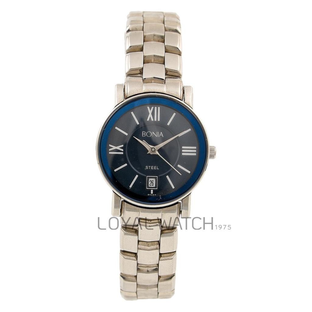 Jam Tangan Bonia Wanita B294-2383 Silver Biru Original Garansi Resmi