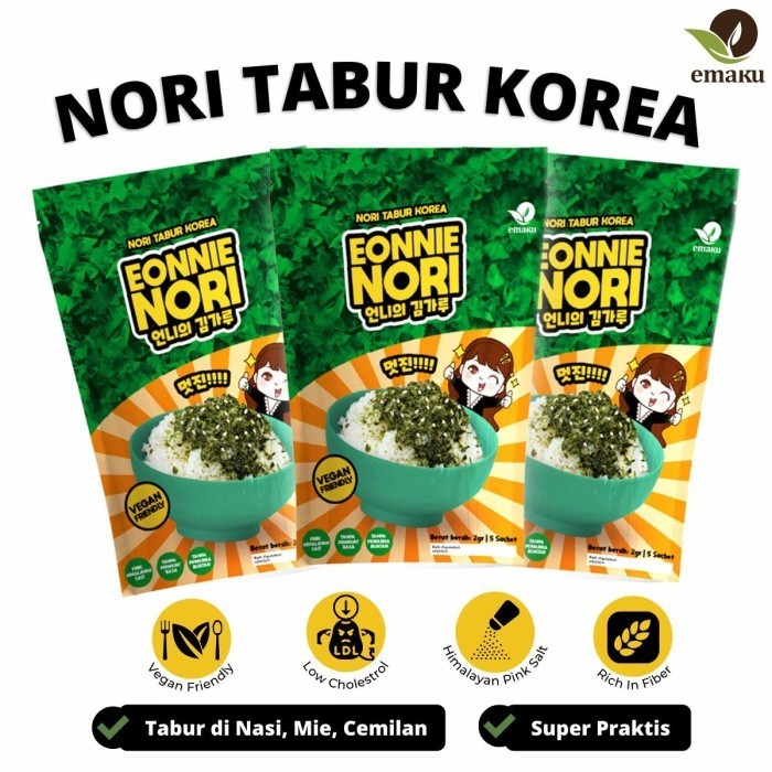 

Terbaru~ sukron_86 [BUNDLING] Emaku Eonnie Nori Paket Isi 3 - Nori Bumbu Tabur Korea