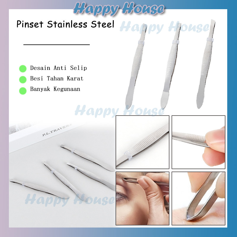 Pinset Stainless Pinset Uban Pencabut Bulu Uban Alat Pencabut Uban Penjepit Bulu Ketiak