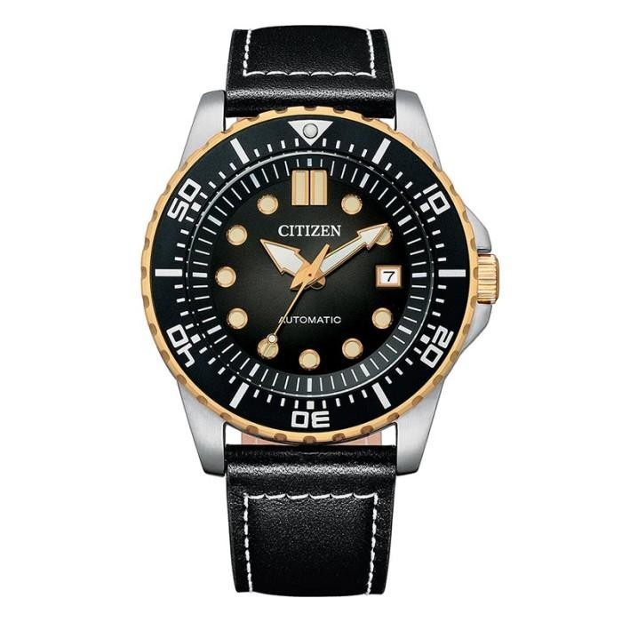 Citizen Automatic Diver NJ0176-10E Original Leather Kulit Jam Tangan Pria Sport Garansi Resmi