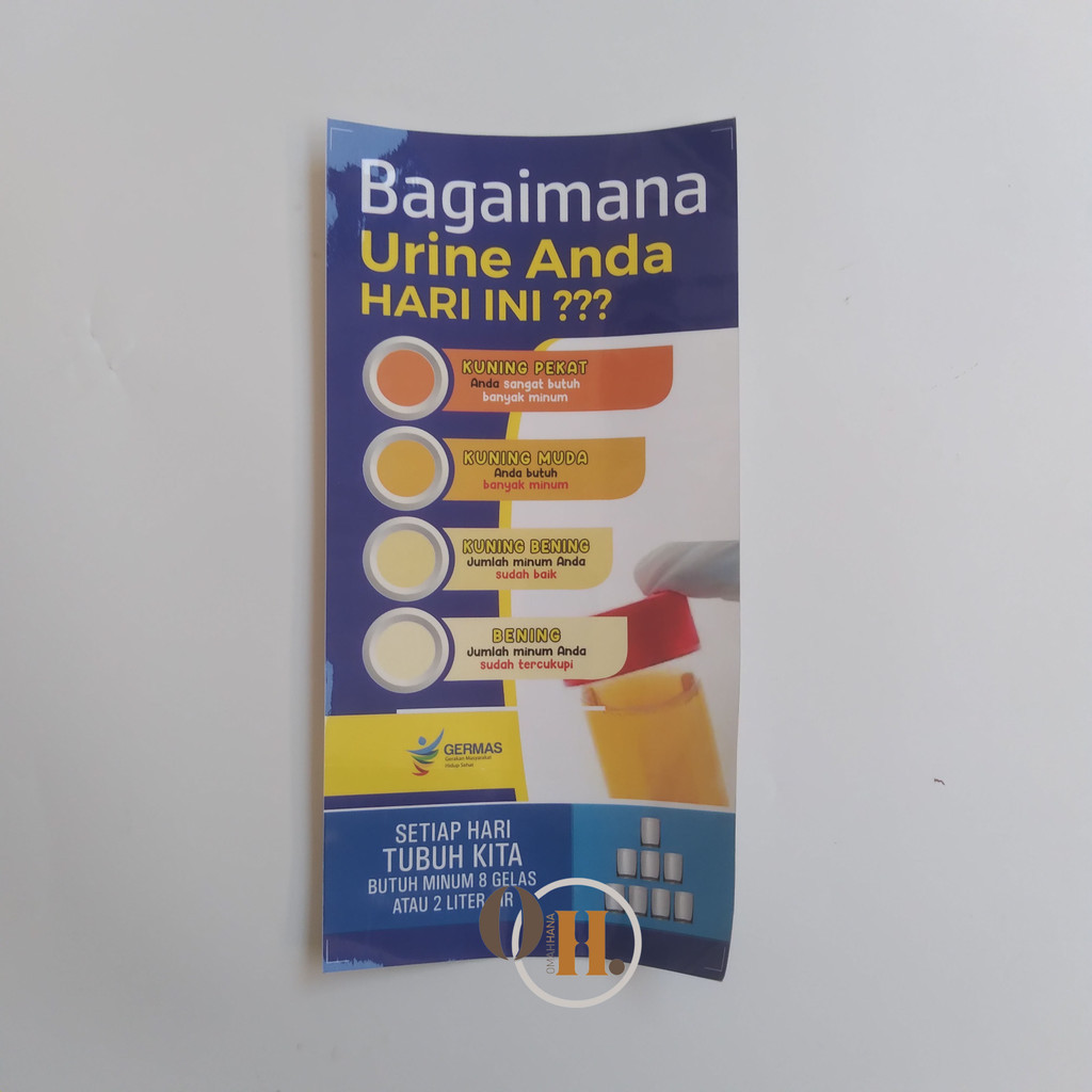 

Stiker indikator urine - Stiker bagaimana urine Anda - Stiker vinyl - Laminasi glossy