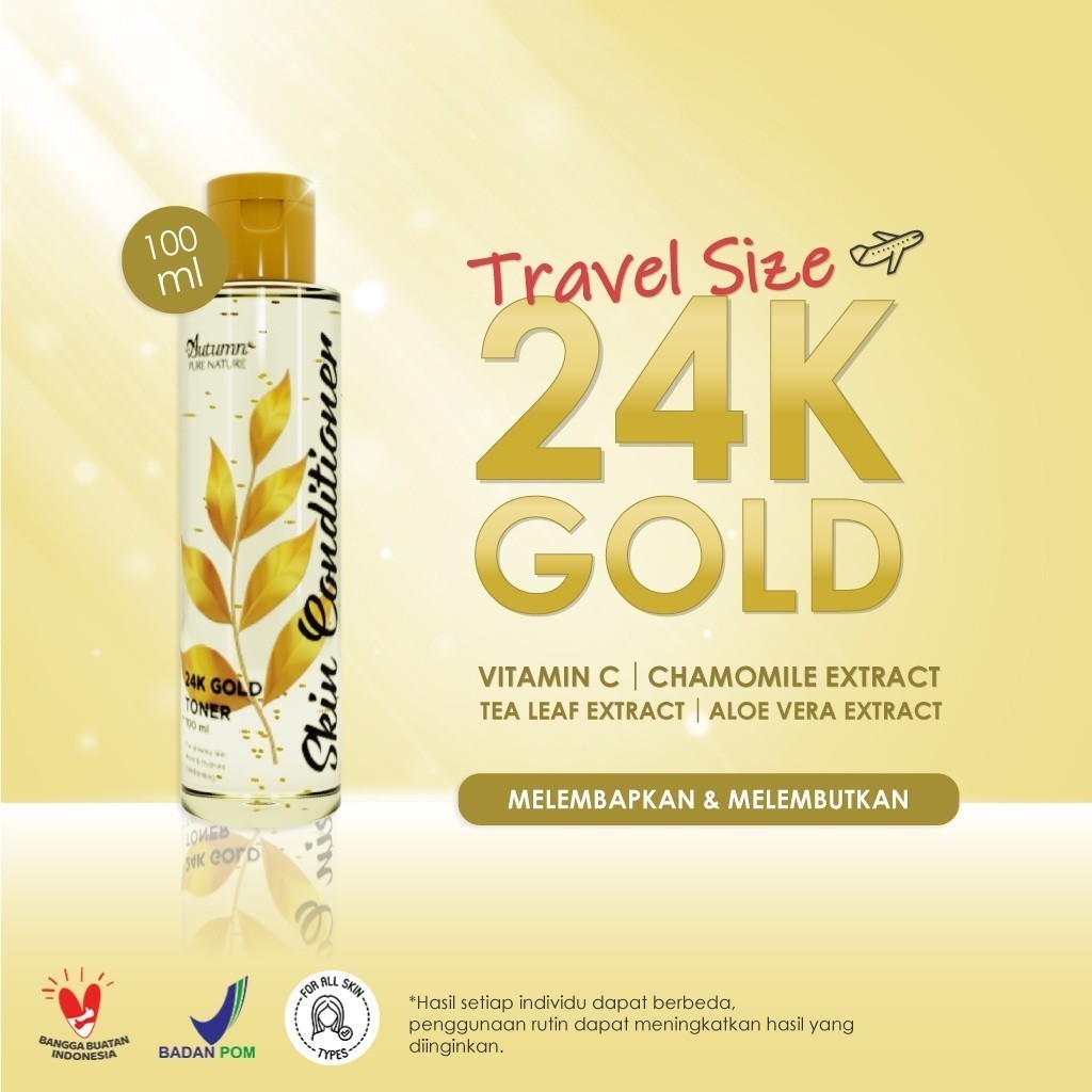 ✿NS BEAUTY STORE✿ Autumn Toner Skin Conditioner 24k Gold 100ml (BISA COD)