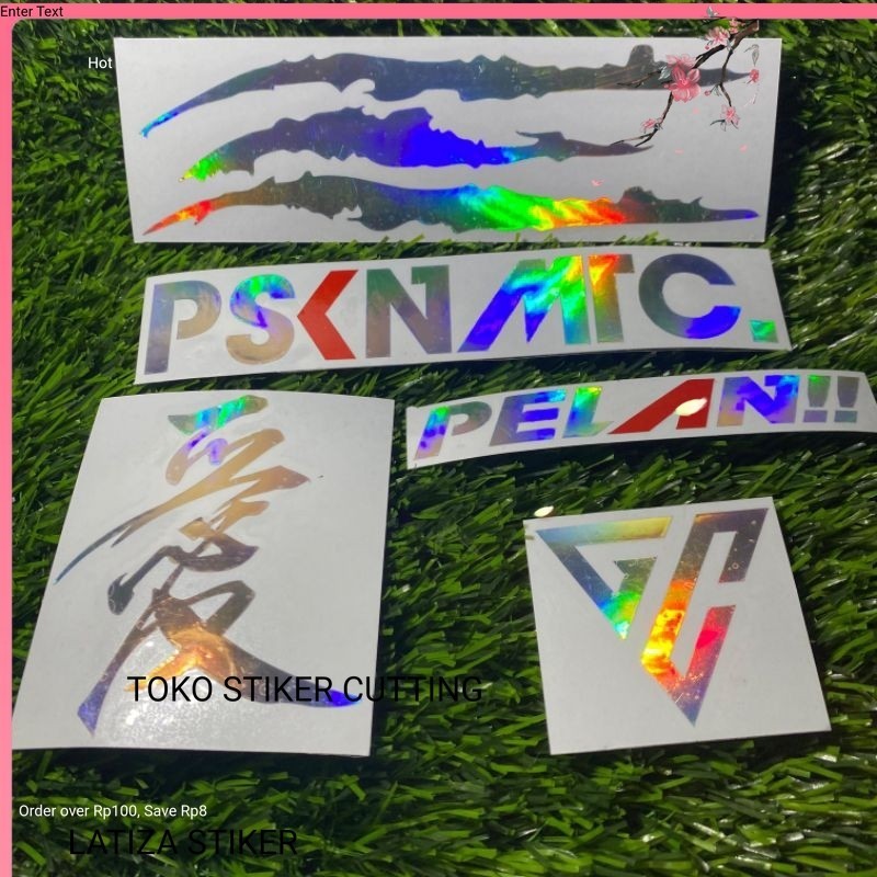 

CUTTING STIKER Sticker cutting seat pasukan matic cakar logo gc kanji jepang racing tulisan pelan variasi motor helm berkualitas Stiker cutting satu seat