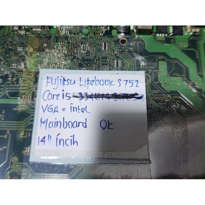 Motherboard FUJITSU Lifebook S752 GEN 3  i3.i5.i7 SNC