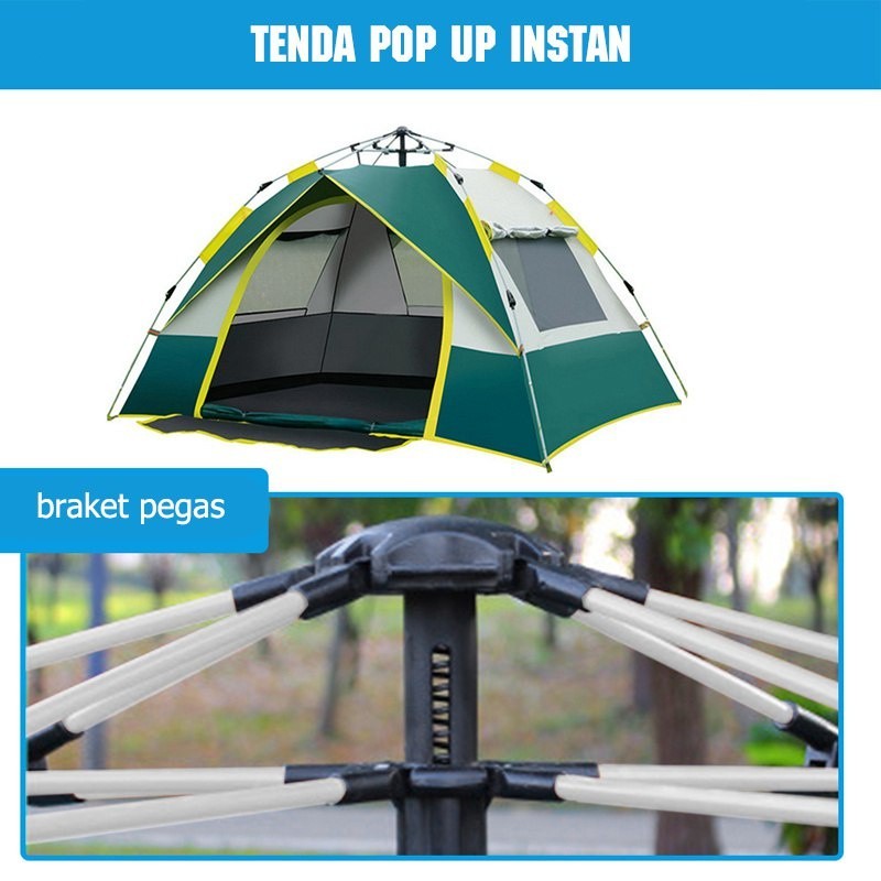 BestSeller✨ - Tenda 2-4 orang tenda 4 orang  tenda otomatis  Tenda camping anti air  tenda double la